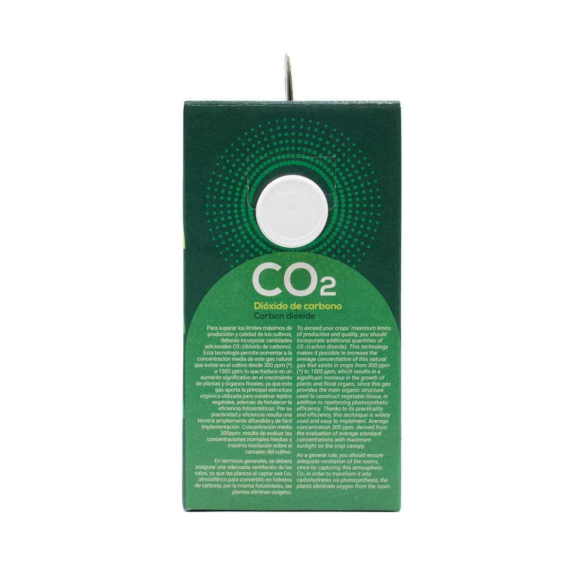 Easy Grow CO2 Box back with the release opening