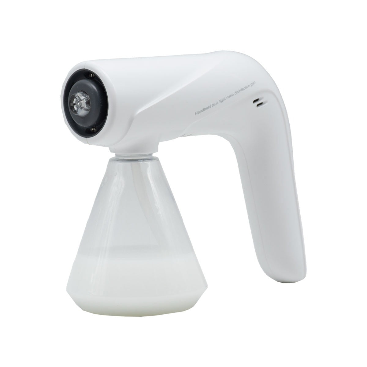 Easy Grow MiniFogger Spray Gun angled to show the nozzle and LED ring