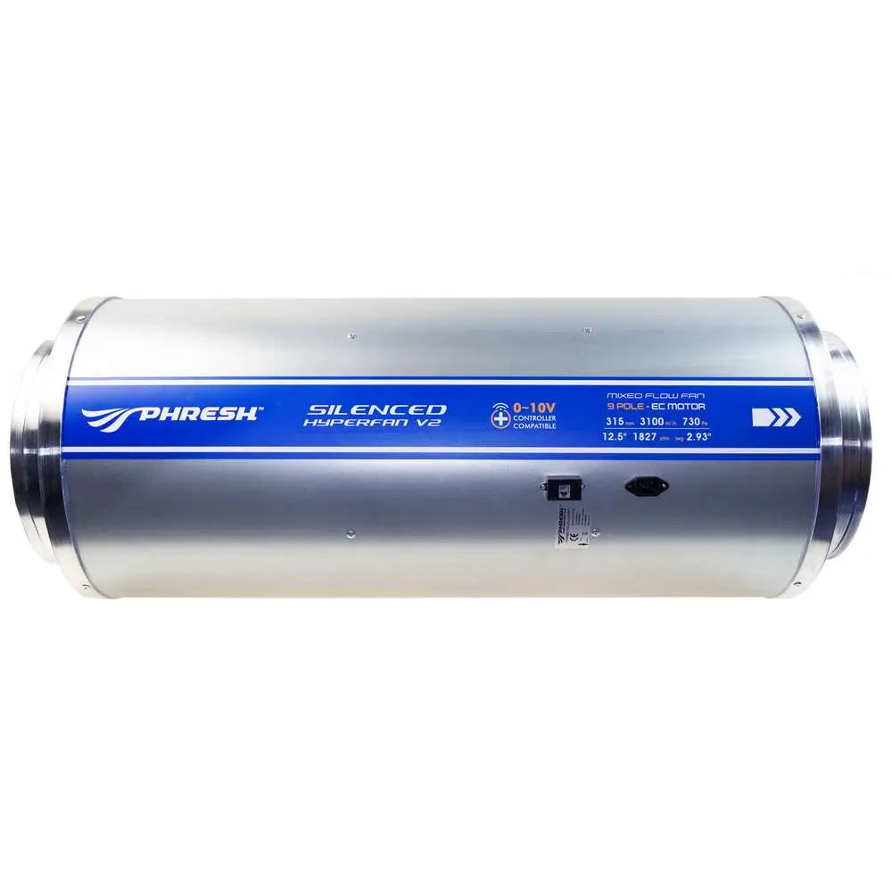 Phresh HyperFan Silenced V2 EC Inline Extractor Fan