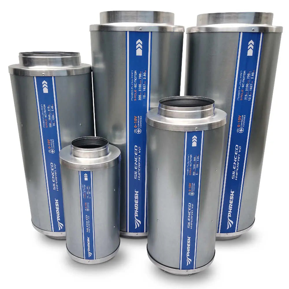 Phresh HyperFan Silenced V2 EC Inline Extractor Fan