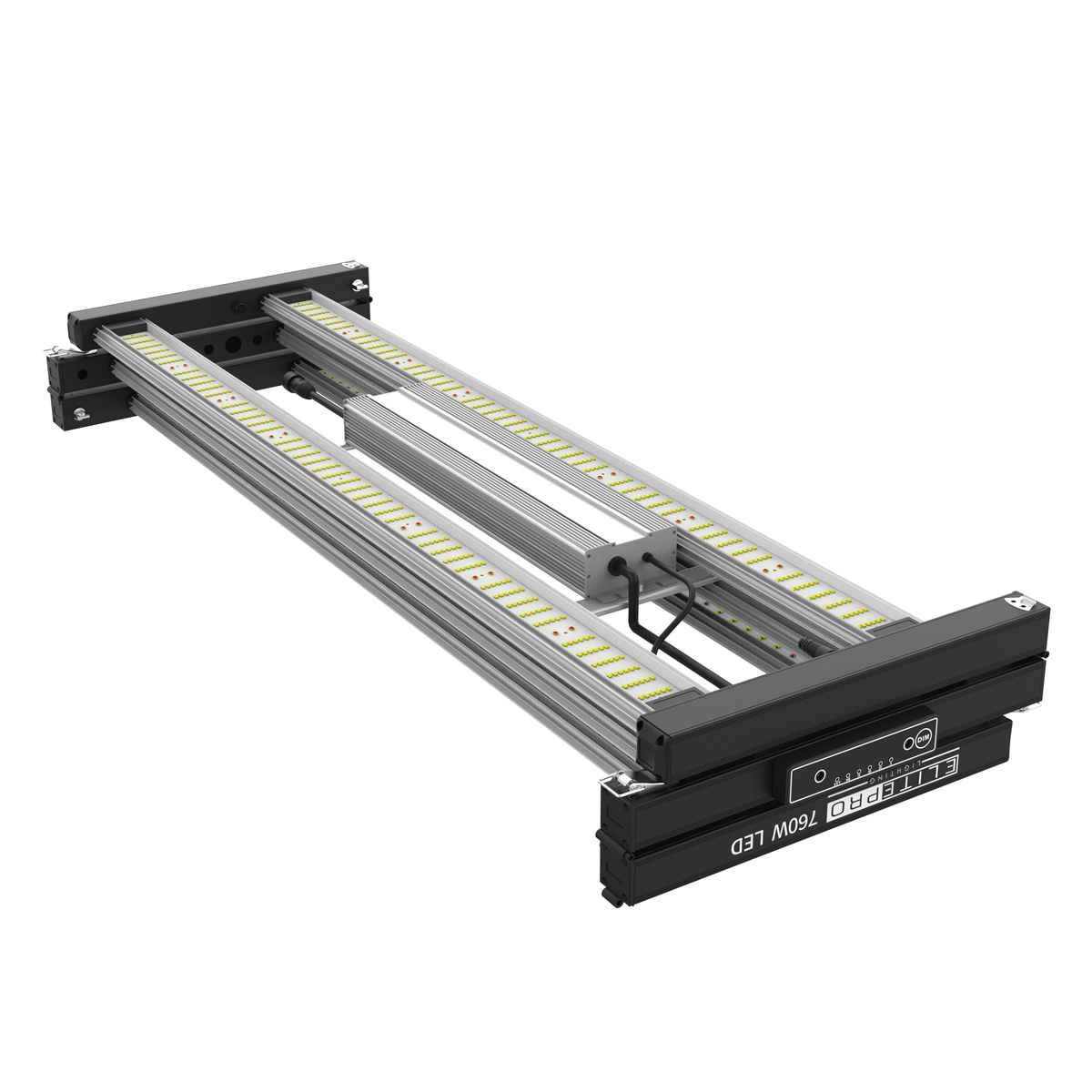 Elite Pro LED Grow Light folded for storage with bars removed