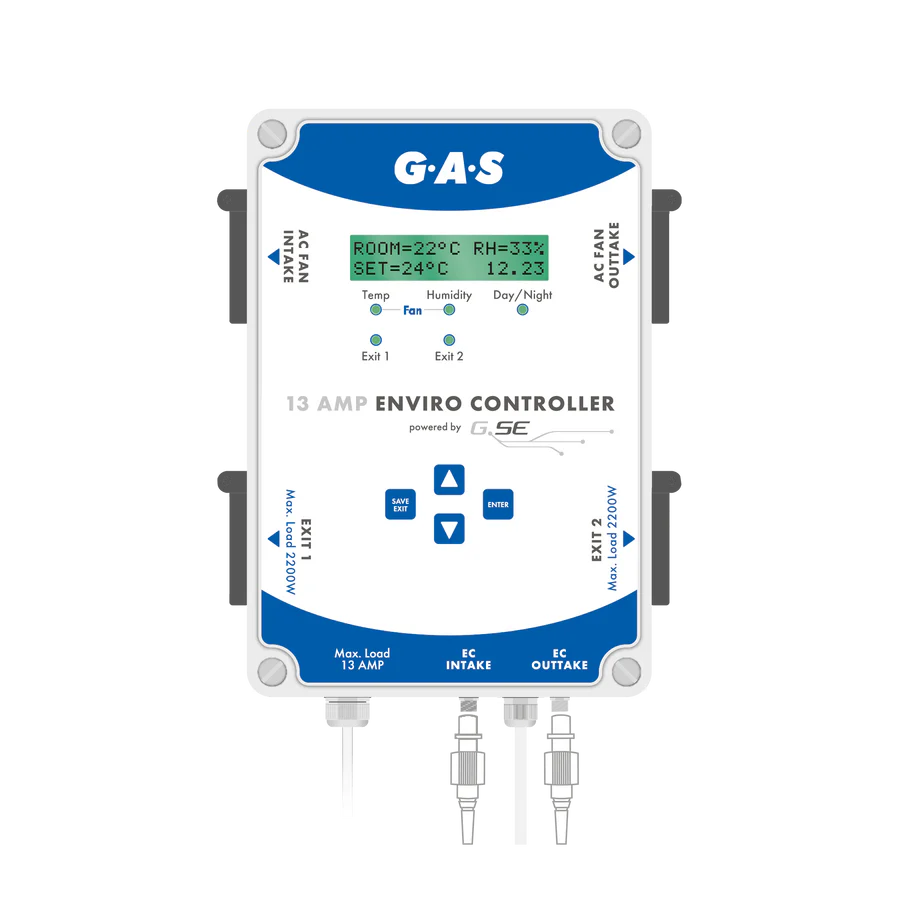 GAS Enviro Controller V2 13AMP Environment Humidity Temperature AC EC Fan Control