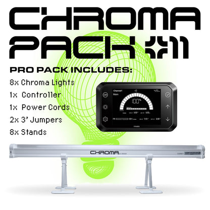 Faven Chroma Under Canopy LED Kit — Pro Pack (8 Bars)