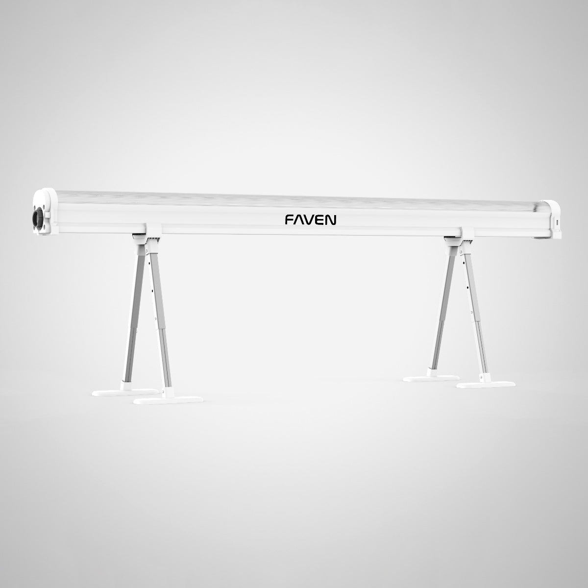 Faven R8 Under Canopy LED Kit: R8 bar mounted on a pair of adjustable stands