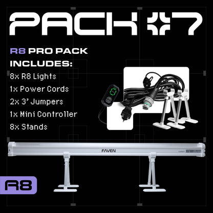 Faven R8 Under Canopy LED Kit — Pro Pack (8 Bars)
