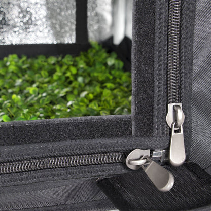Garden HighPro ProBox Propagator Tent light-proof zip and door seal close-up