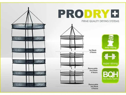 Garden HighPro ProDry Drying Net diagram showing the V1's removable two-tier sections