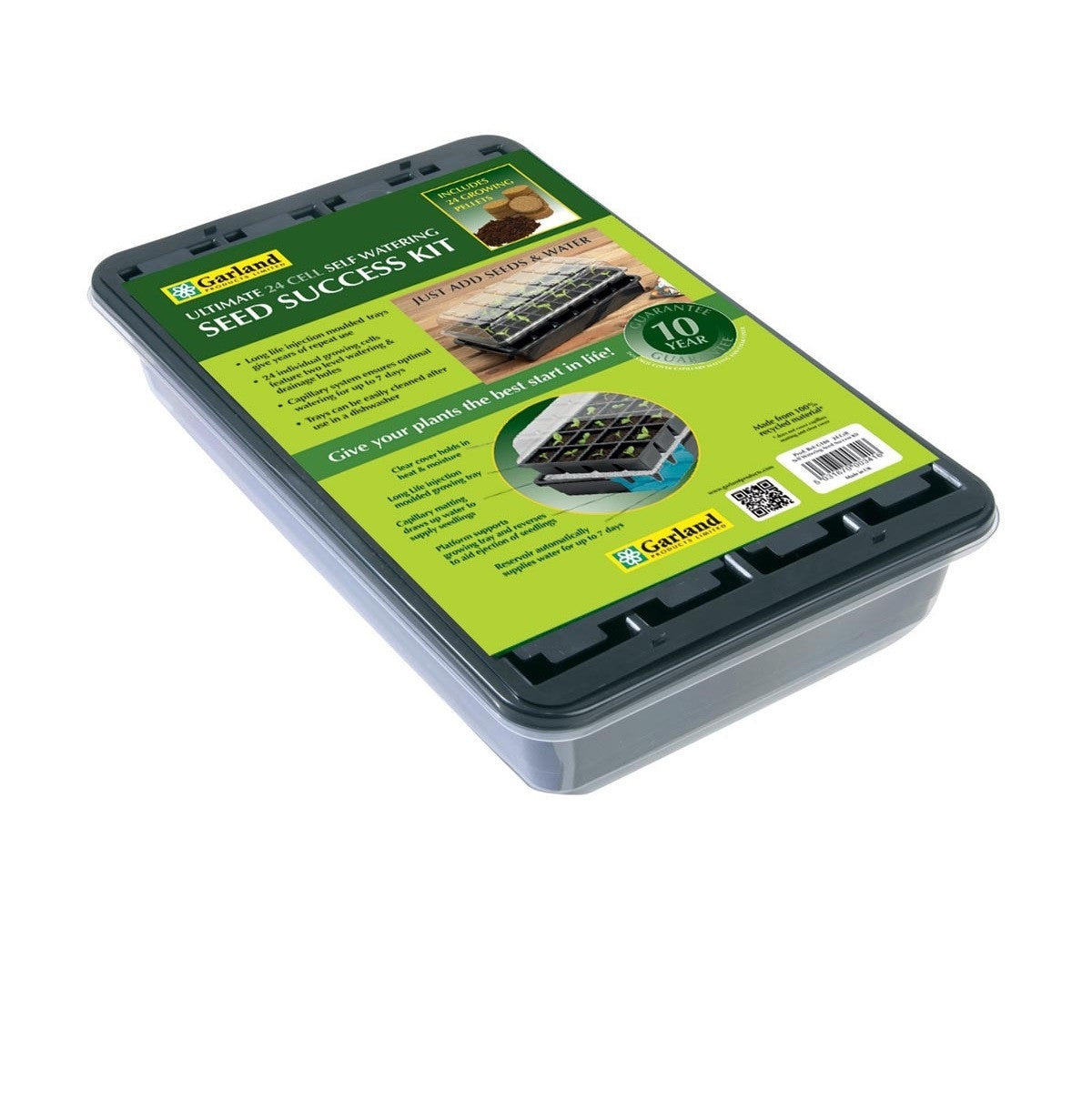 Garland Ultimate 24 Cell Self Watering Seed Success Kit with growing pellets