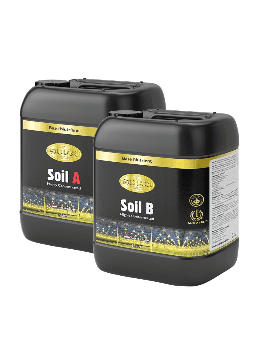 Gold Label Soil A+B two part base nutrient 5L