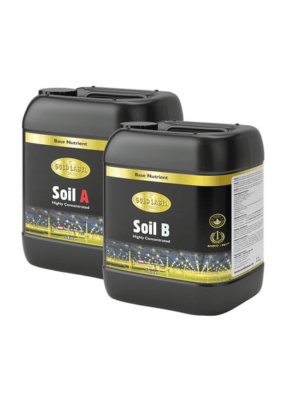 Gold Label Soil A+B two part base nutrient 5L