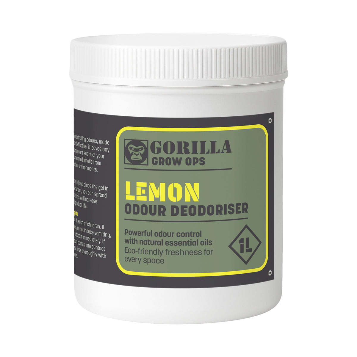 Gorilla Gel odour control tub — Lemon, 1 litre