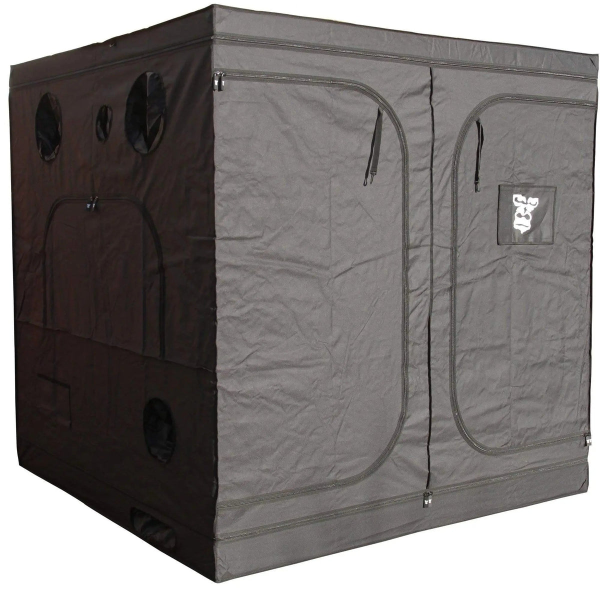 GorillaBox Grow Tent Deluxe, 240 x 240 x 200cm, closed exterior view