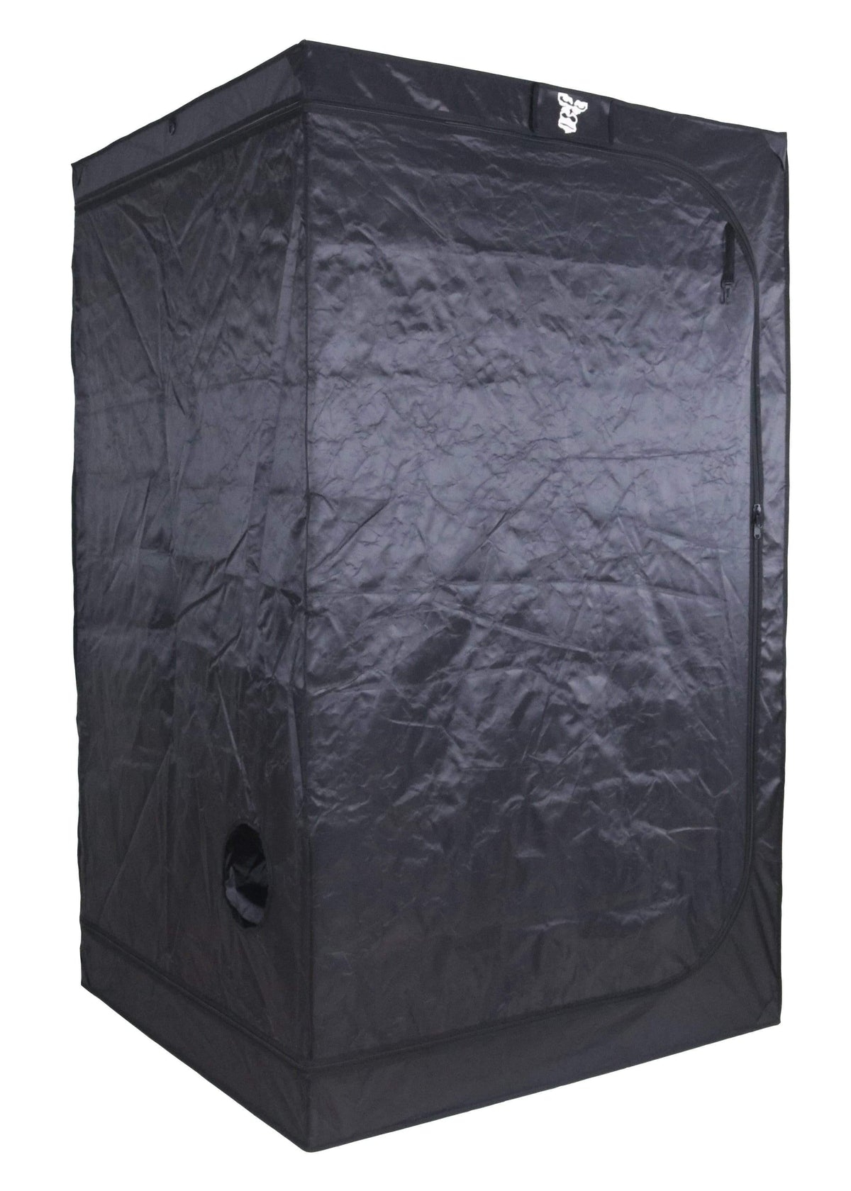 GorillaBox White Grow Tent – exterior front view with doors closed and duct port