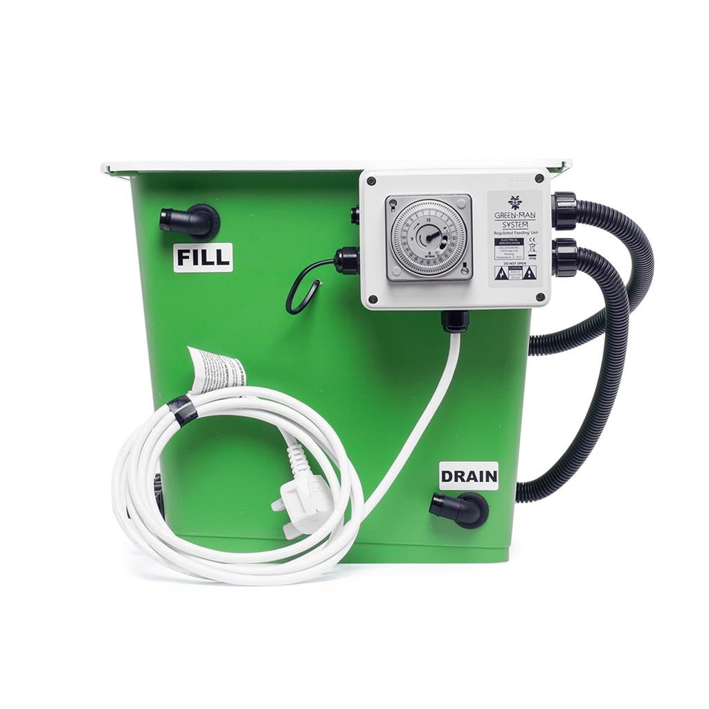 Green Man FD Flood and Drain System Brain Controller timer and mains lead