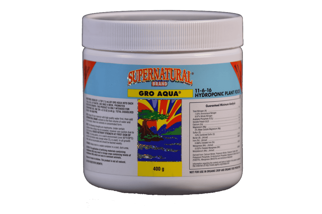 Supernatural Grow Aqua 400g powdered vegetative base nutrient