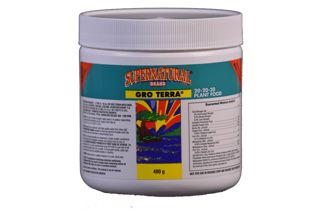 Supernatural Grow Terra 400g powdered vegetative base nutrient