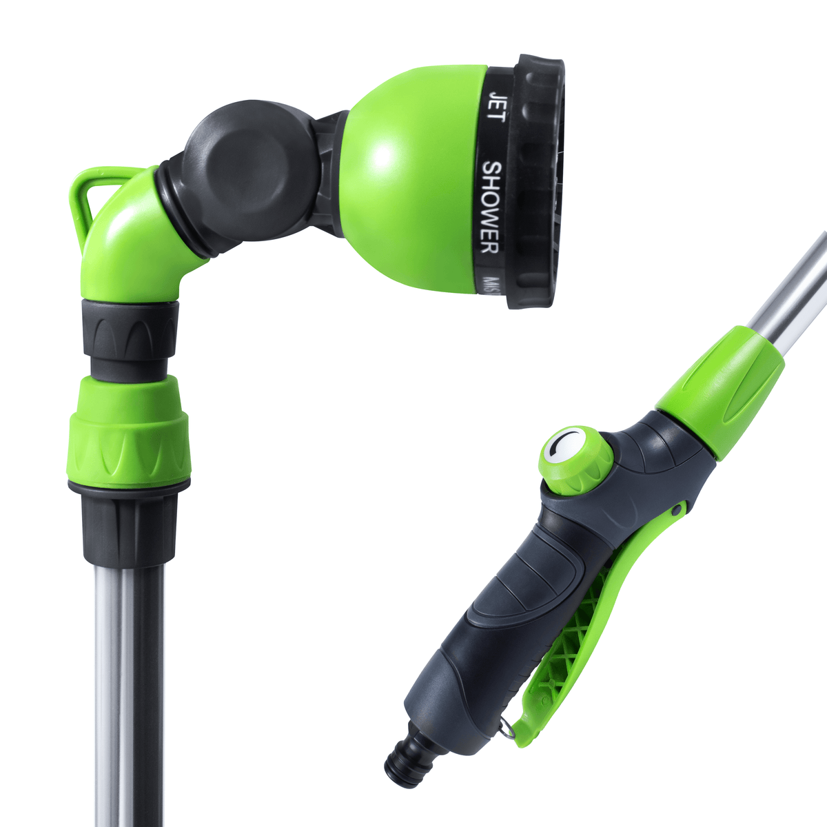 Grow Bitz 7 Dial Spray Lance with Lever Handle head and lever handle close-up