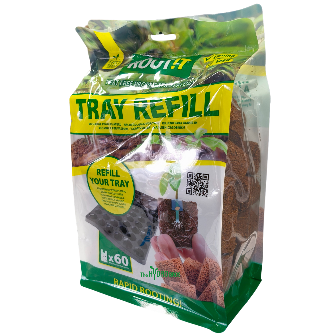 Root!T Dry Peat-Free Propagation Plug Refill Bag — 60 Plugs