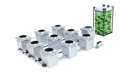ALIEN® RDWC 9 Pot 20L PRO Silver Series