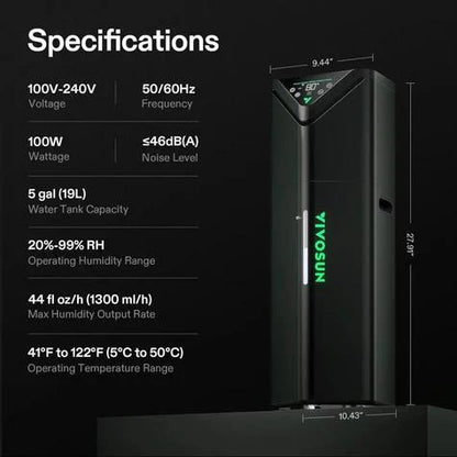 VIVOSUN AeroStream Ultrasonic Grow Tent Humidifier