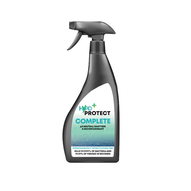 Hypo Protect Complete trigger spray bottle showing the product label