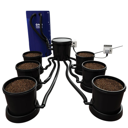 IWS Flood and Drain Pro Remote 25mm — 6 Pot - 100L FlexiTank