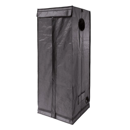 LightHouse LITE Grow Tent 0.6m x 0.6m x 1.7m closed, showing the zipped front door and roof-level duct port