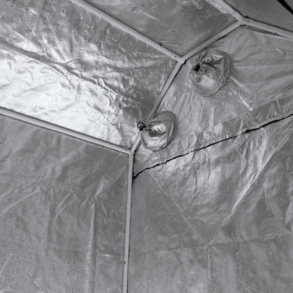 LightHouse LOFT Grow Tent roof interior with frame corners and ducting socks