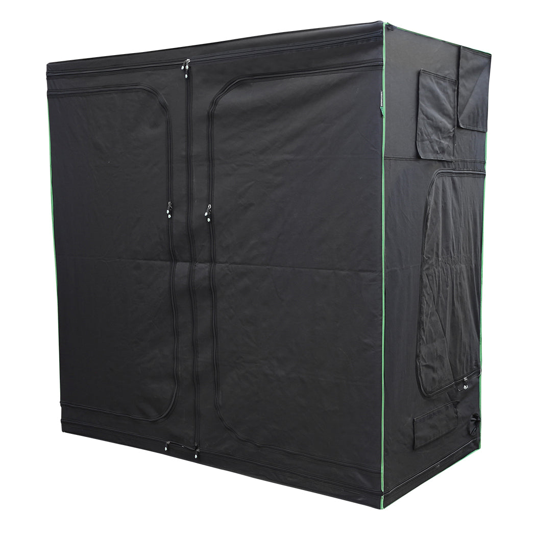 LightHouse MAX Grow Tent closed, 2.4m x 1.2m x 2m, showing the double front doors and side ports