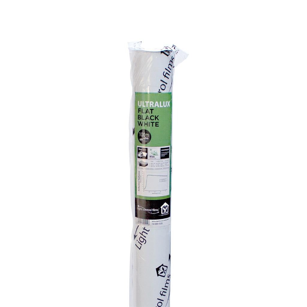 LightHouse ULTRALUX Sheeting 100m Roll — Flat Black White