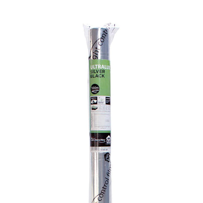 LightHouse ULTRALUX Sheeting 100m Roll — Silver Black