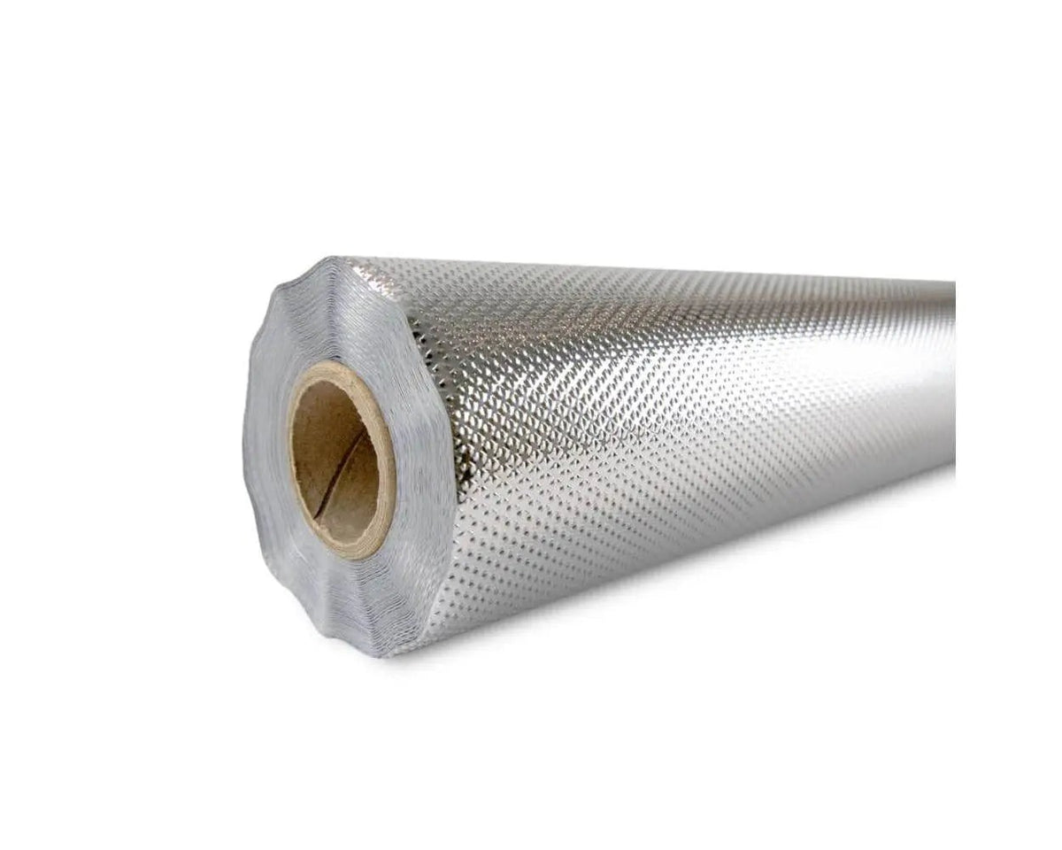 Lightite Blackout Diamond Reflective Sheeting — roll end showing the embossed diamond face and core