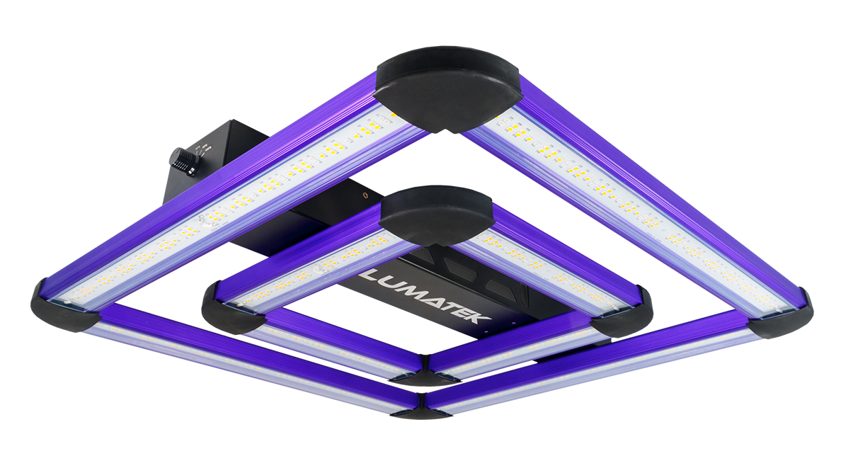 Lumatek ATTIS / ATS 200W LED Grow Light - full fixture, four LED bars with central driver