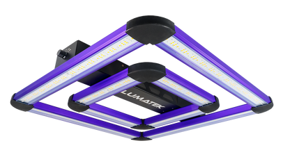 Lumatek ATTIS / ATS 200W LED Grow Light - full fixture, four LED bars with central driver