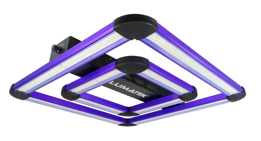 Lumatek ATTIS / ATS 200W LED Grow Light - full fixture, four LED bars with central driver