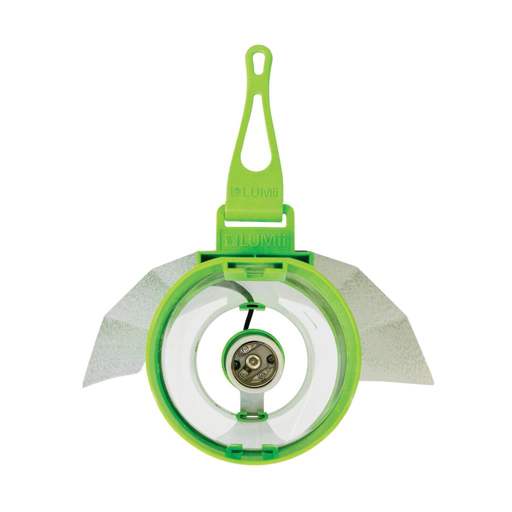 LUMii AeroTube Air Cooled Reflector end view showing the E40 lamp holder