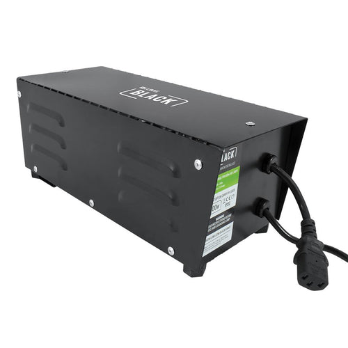 LUMii BLACK 600W Magnetic Ballast side view with IEC lead
