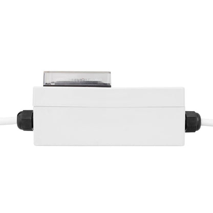 LUMii BLACK Contactor Timer side view showing both cable glands