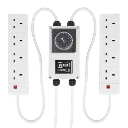 LUMii BLACK Contactor Timer — 8 Way