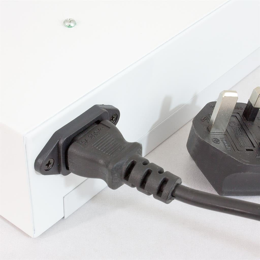 LUMii EnviroGro T5 Fixture detachable mains lead with UK plug