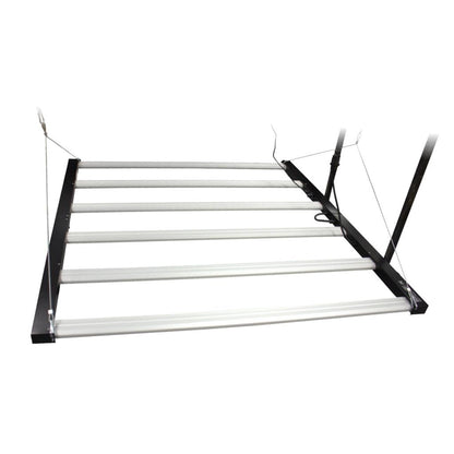 LUMii XLED 720W LED Grow Light six-bar layout from above