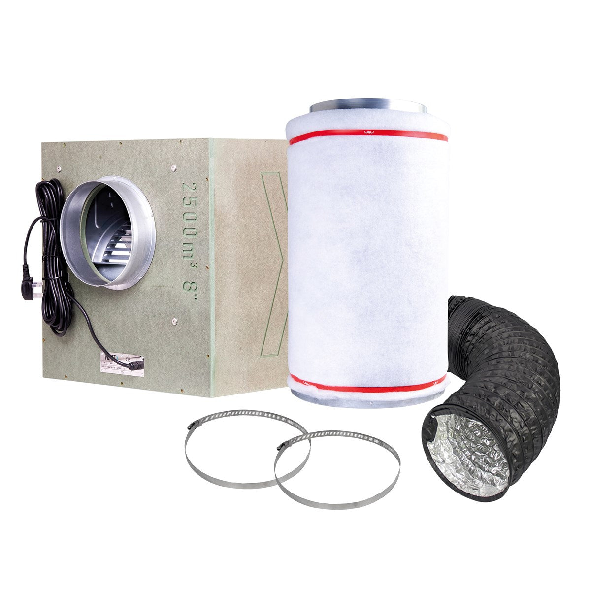 Mammoth Extraction Kit — 8" / 1500m³/h