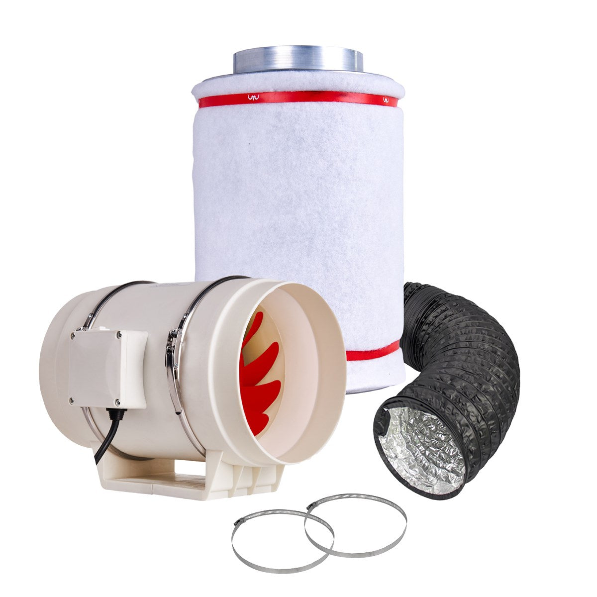 Mammoth TT Twin Speed Inline Fan for Grow Room Extraction — 12"