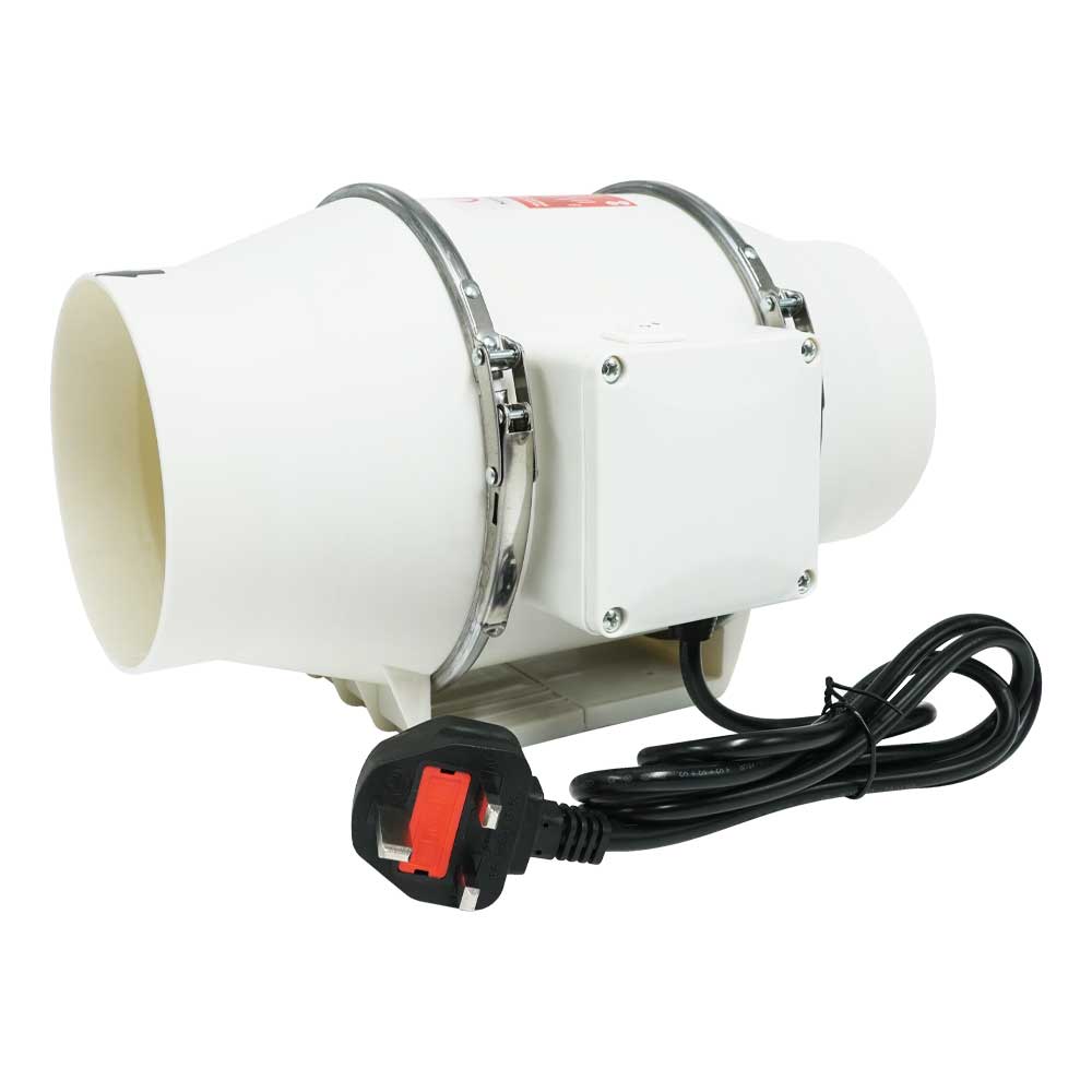 Mammoth TT Twin Speed Inline Fan for Grow Room Extraction — 5"