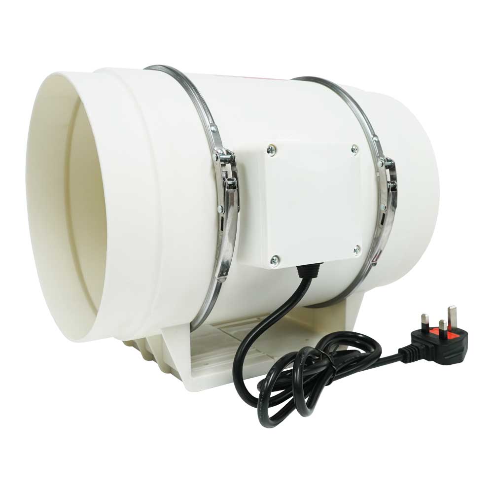 Mammoth TT Twin Speed Inline Fan for Grow Room Extraction — 8"