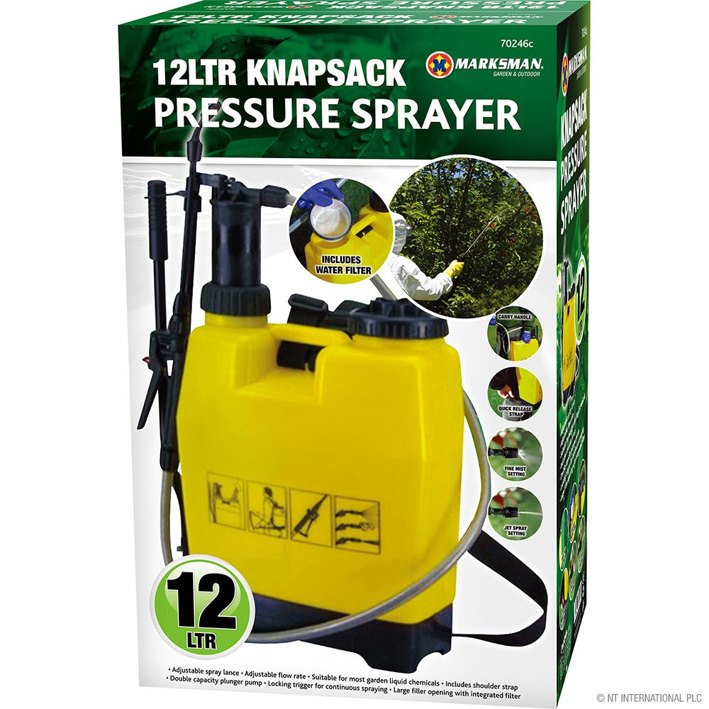 Marksman Knapsack Pressure Sprayer — 12L