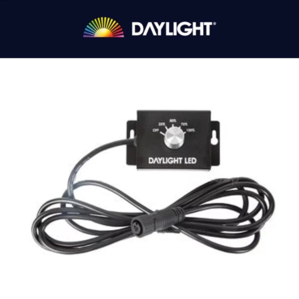 Maxibright Daylight Replacement Dimmer Switch — rotary dial unit with connector lead
