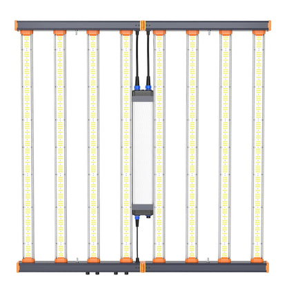 Maxibright MaxiLED Pro Dual 2290 860W — underside view of the eight LED bars and central driver