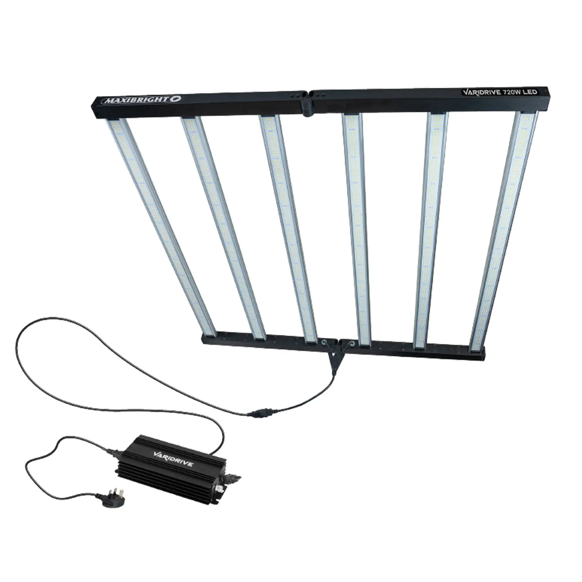 Maxibright Varidrive 720W LED Grow Light — 6-bar fixture with Varidrive ballast