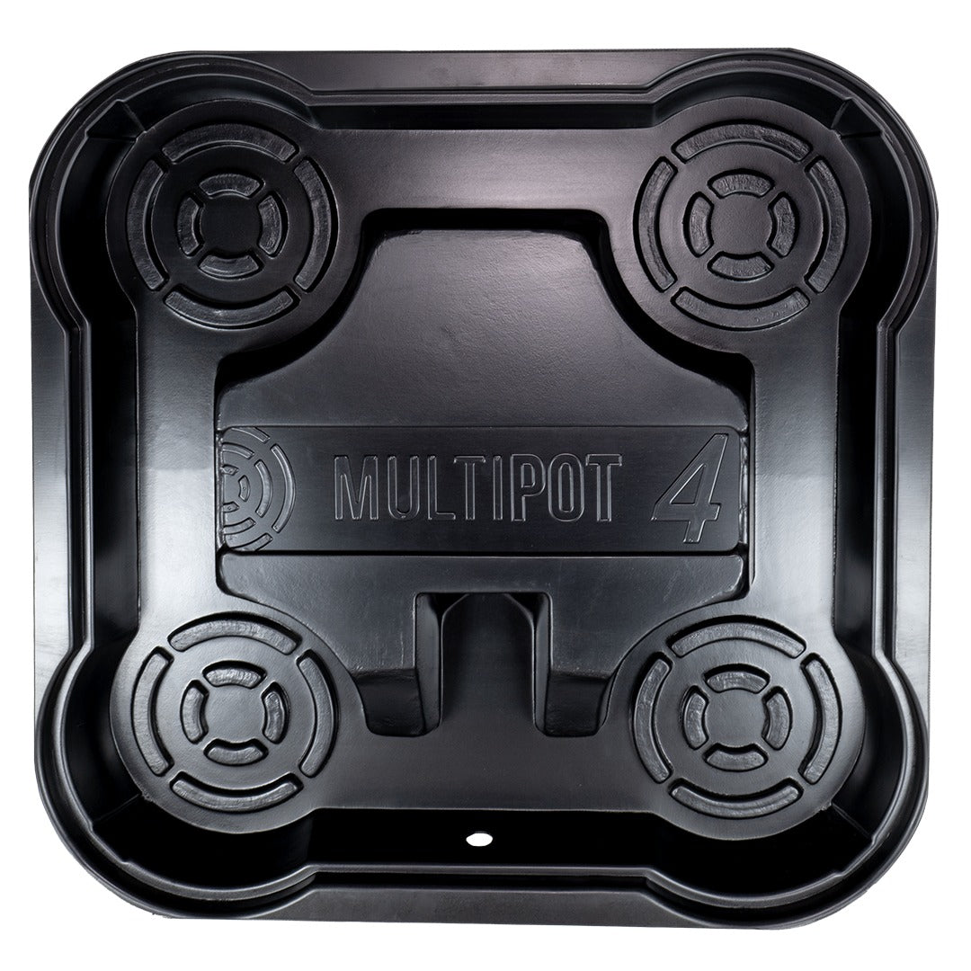 MegaPot MultiPot 4 tray from above showing the four raised pot positions